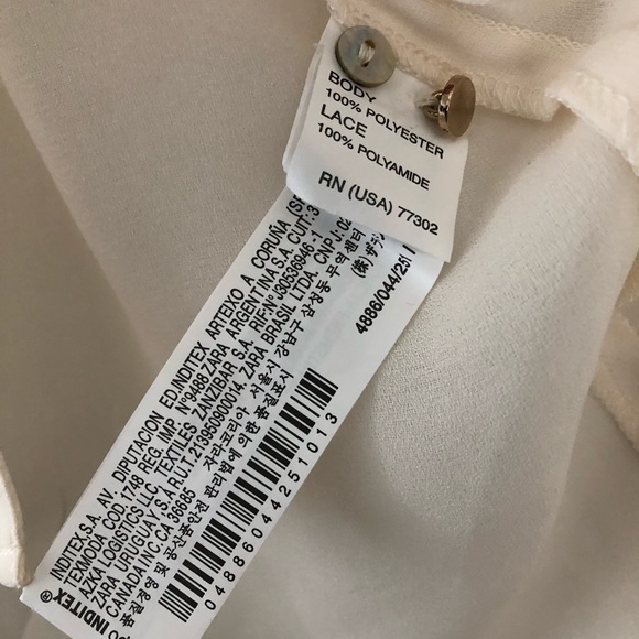 Zara back lace blouse - Picture 4 of 5